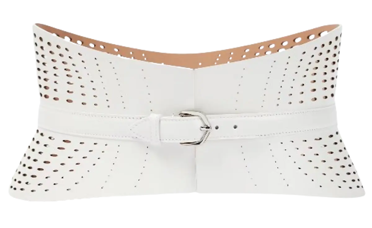 Alaïa Neo Leather Corset Belt $1490