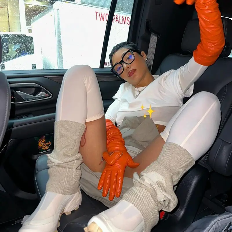 Coi Leray outfit in Louis Vuitton, Prada, and Rick Owens, 2024