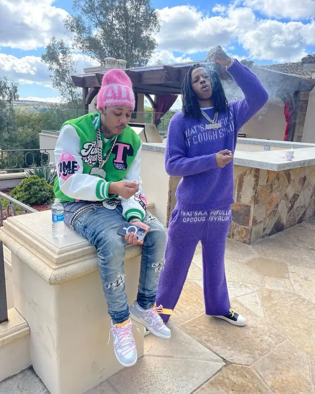 Sha Gz outfit in Cough Syrup, Rick Owens, and Cartier, 2024