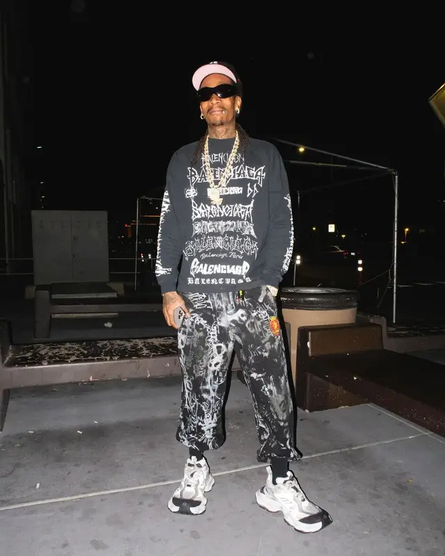 Wiz Khalifa outfit in Balenciaga, 2024