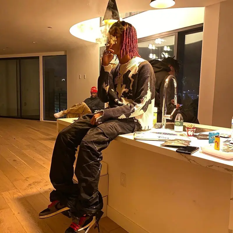 Kashdami outfit in Ceec, Jordan, and Travis Scott Merch, 2022