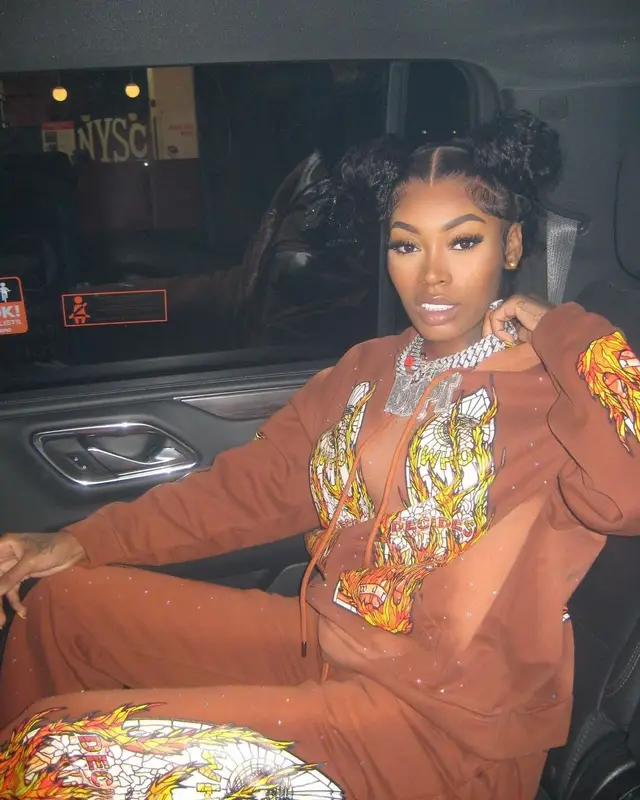 Asian Doll outfit in Who Decides War and Nike, 2024
