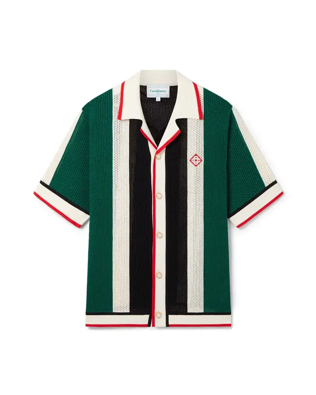 Casablanca Striped Mesh Shirt $675