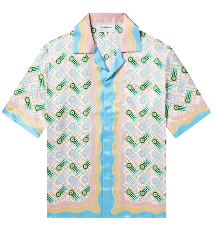 Casablanca Ping Pong Printed Silk Shirt $940