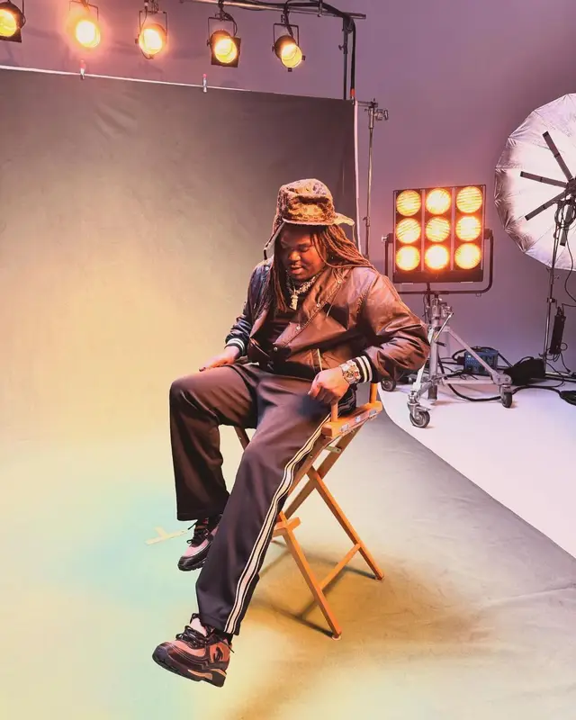 Lucki outfit in Chanel and Celine, 2024