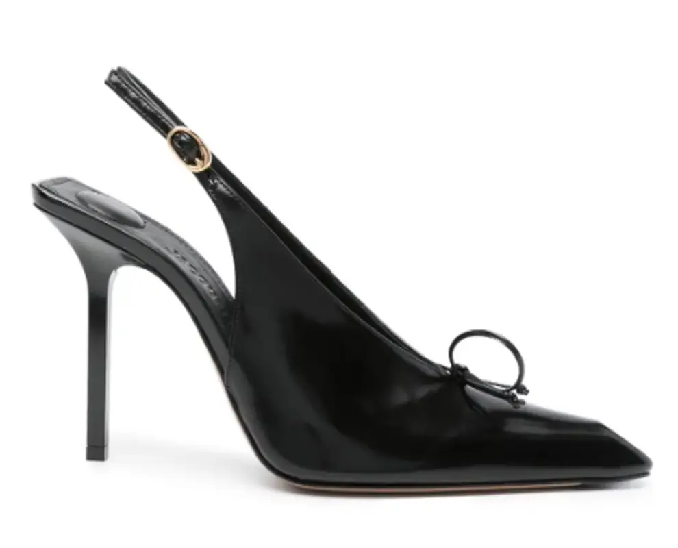 Jacquemus Black 100mm Cubisto Leather Pumps $1193