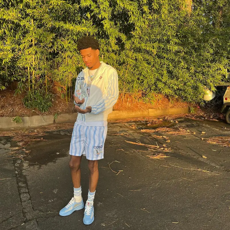 Nardo Wick outfit in Casablanca and Prada, 2024