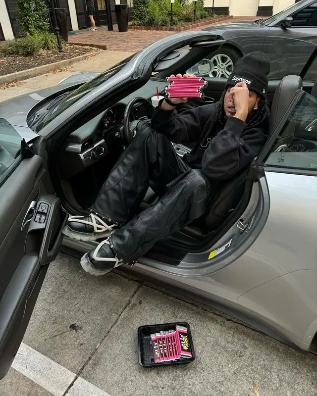 Luclover outfit in Rick Owens, Supreme, and New Era, 2024