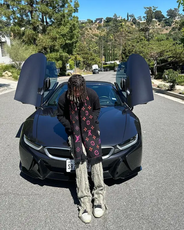 Luclover outfit in Louis Vuitton, Valabasas, and Rick Owens, 2023