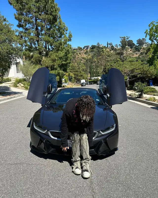 Luclover outfit in Louis Vuitton, Valabasas, and Rick Owens, 2023