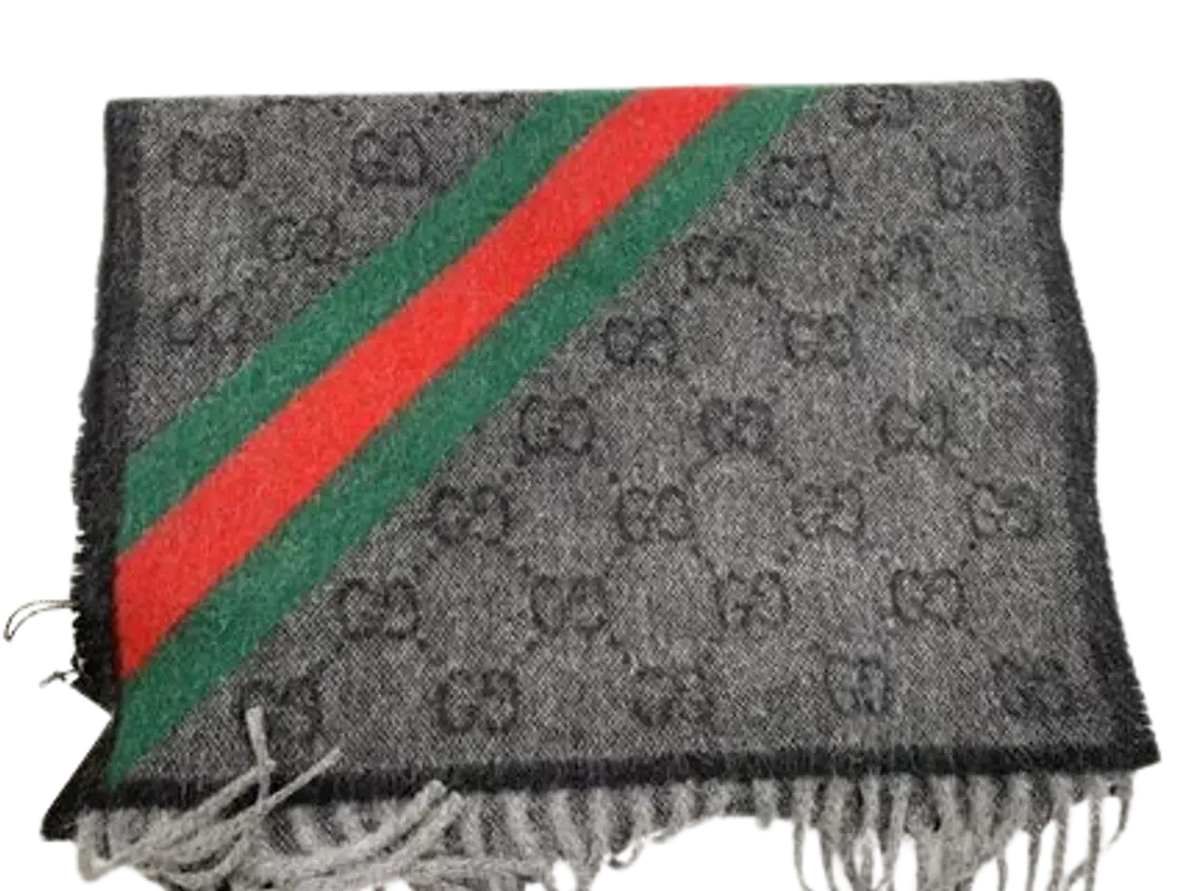 Gucci Black Logo Scarf $305