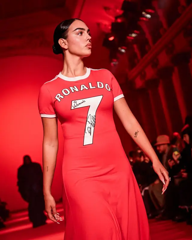 Georgina Rodriguez outfit in Vetements, 2024