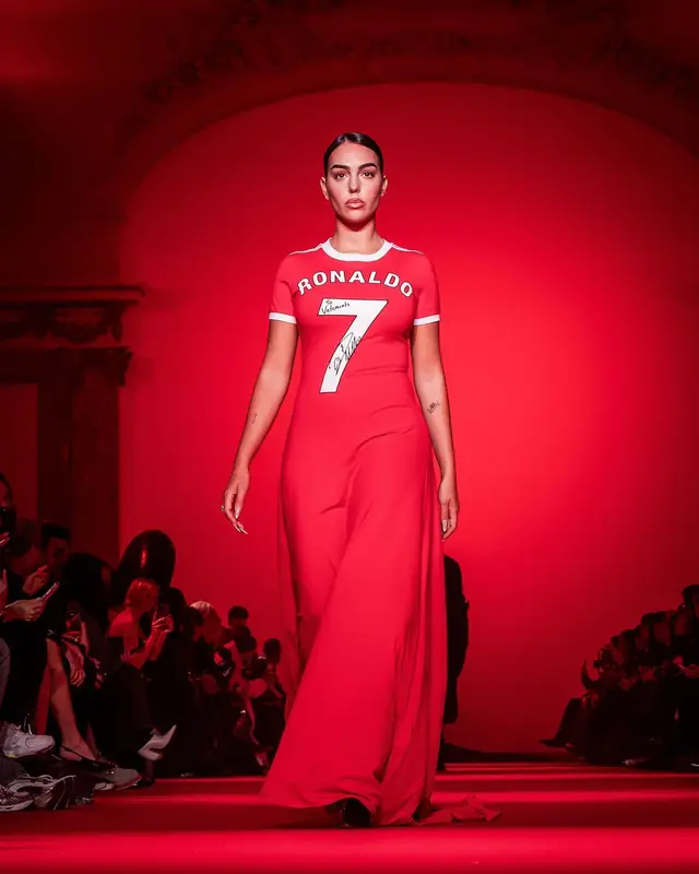 Georgina Rodriguez outfit in Vetements, 2024