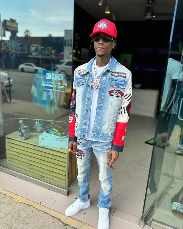 Soulja Boy outfit in Smoke Rise, Nike, and Balenciaga, 2024
