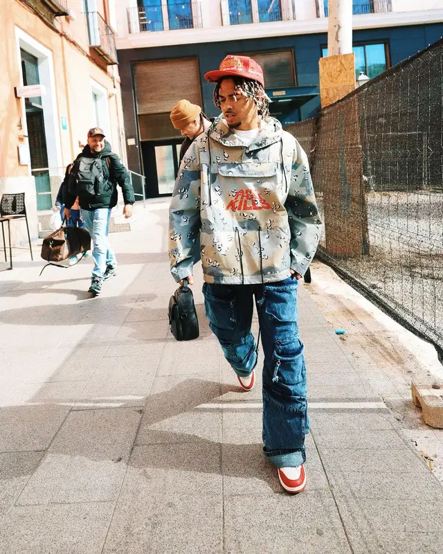 Ozuna outfit in Gallery Dept., Louis Vuitton, and Nike, 2024
