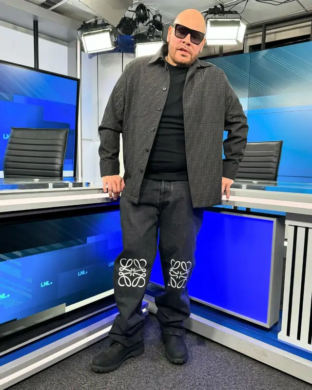 Fat Joe outfit in Fendi, Loewe, and Timberland, 2024