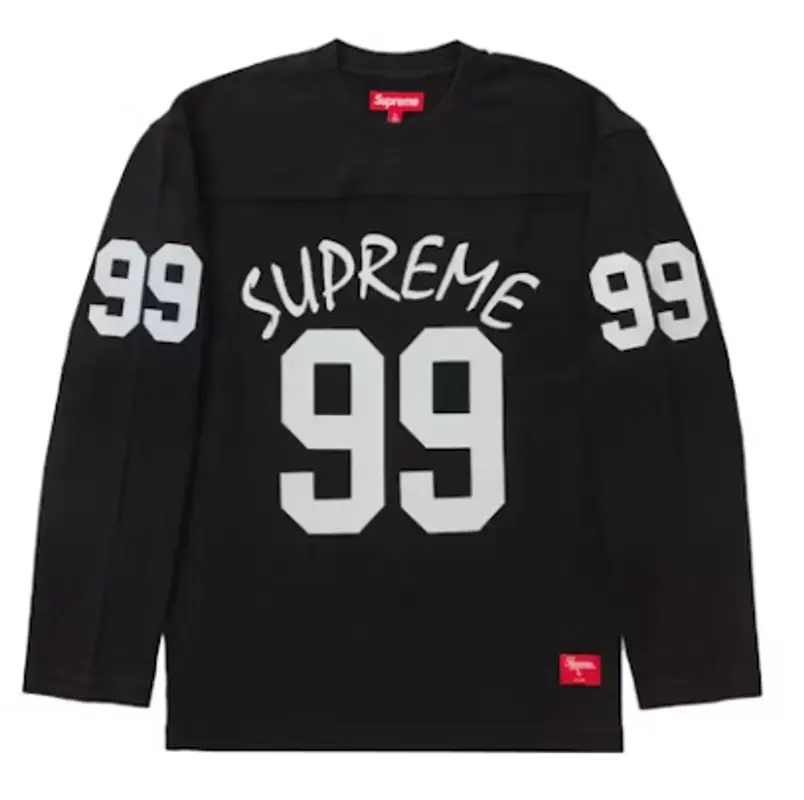 Supreme Black Football Jersey $110