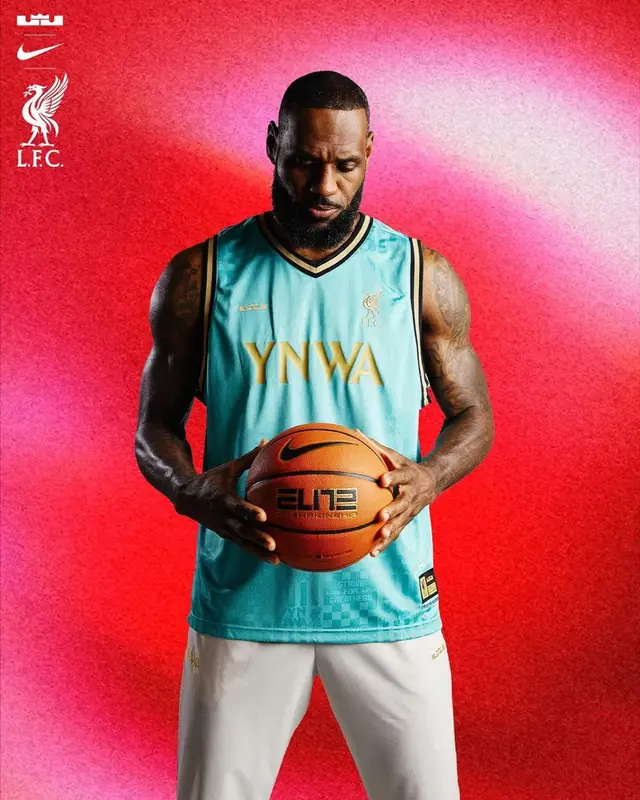 LeBron James outfit in Nike, LeBron James Merch, and Liverpool FC, 2024
