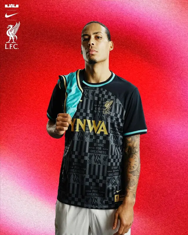 Virgil Van Dijk outfit in Nike, LeBron James Merch, and Liverpool FC, 2024