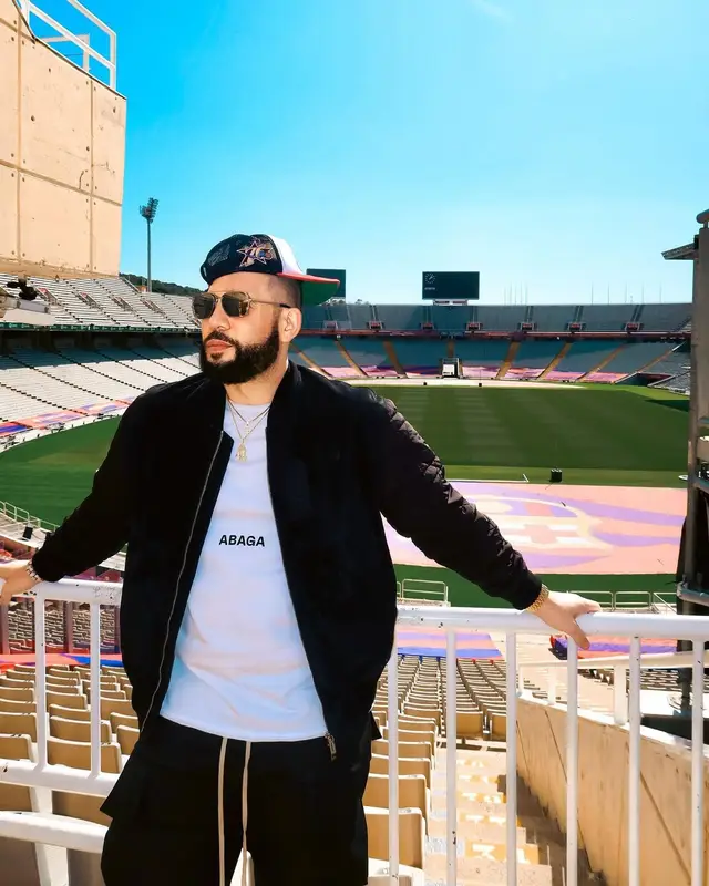 DJ Drama outfit in Dior, Rick Owens, and Balmain, 2024