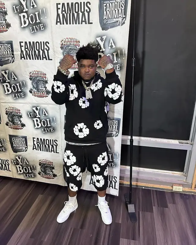 BossMan Dlow outfit in Denim Tears, Readymade, and Nike, 2023