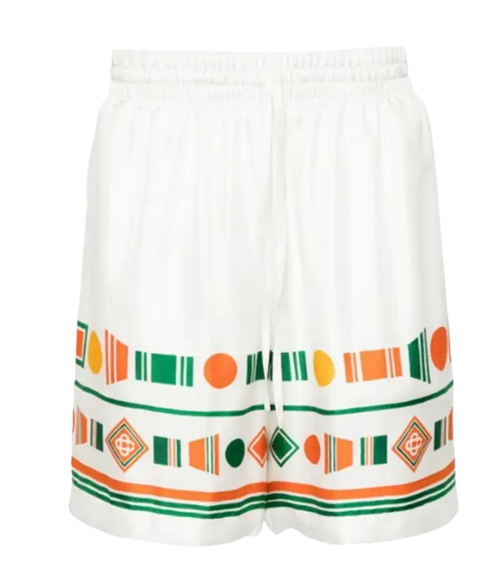 Casablanca Playful Eagle Silk Shorts $684