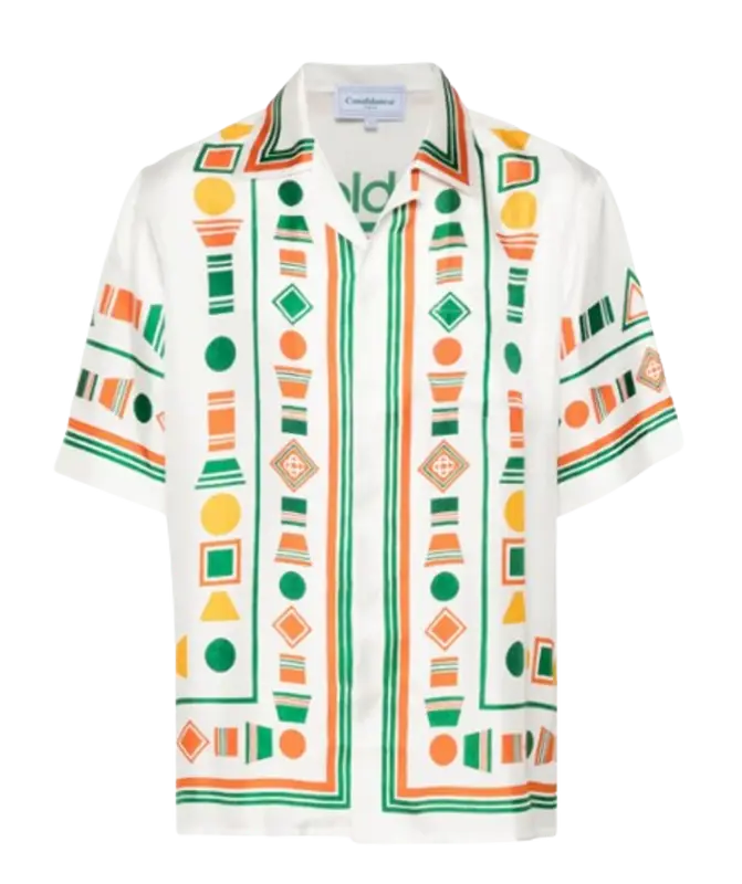 Casablanca Playful Eagle Silk Shirt $902