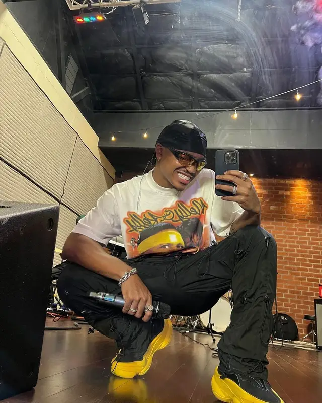 Josh Levi outfit in 99percentis, Pyer Moss, and Bonnie Clyde, 2022