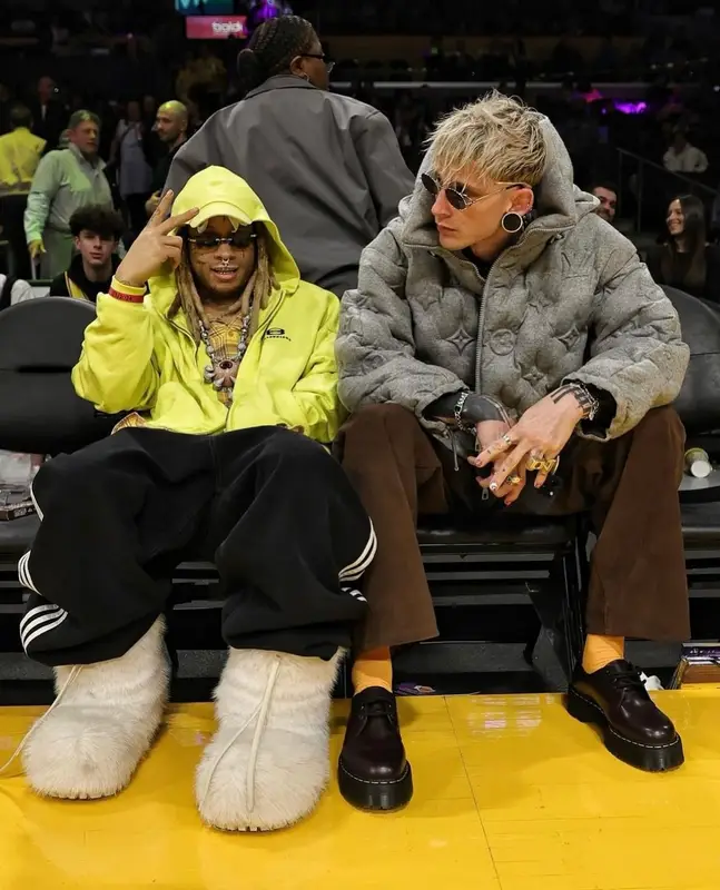 Trippie Redd outfit in Balenciaga and Adidas, 2024