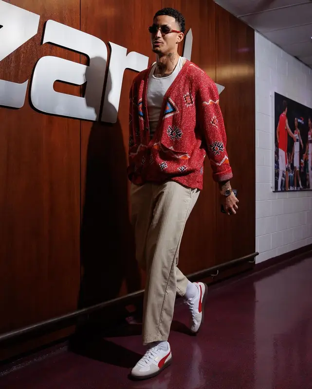 Kyle Kuzma outfit in Lost Daze, Puma, and Cartier, 2024