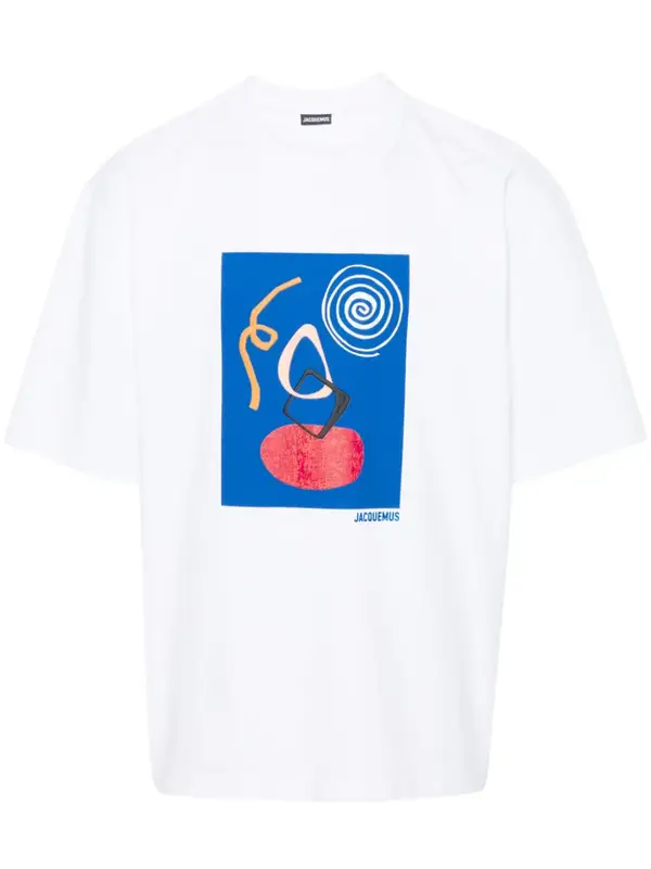 Jacquemus White The Cuadro T-shirt $330