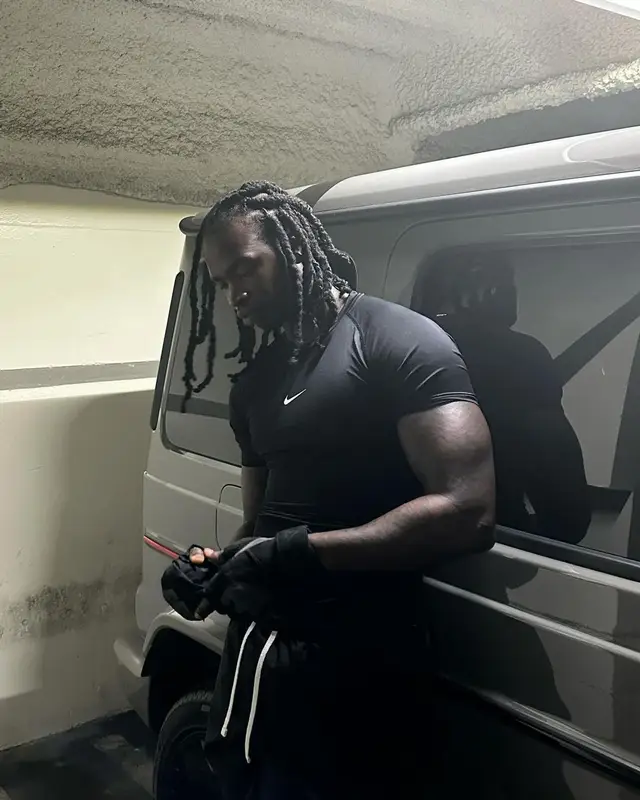 Lancey Foux outfit in Nike, 2024
