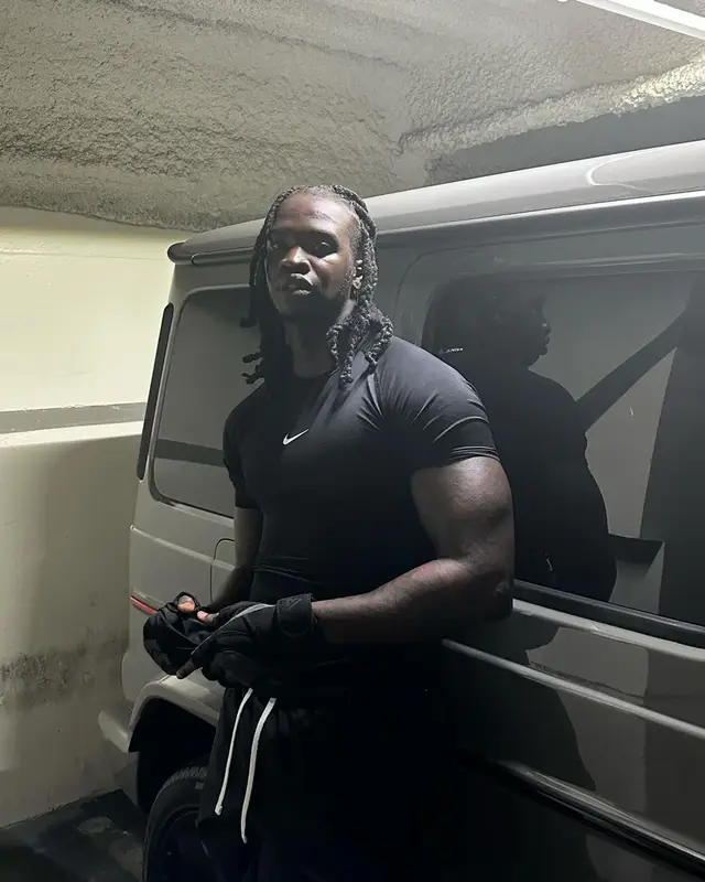 Lancey Foux outfit in Nike, 2024