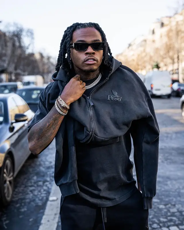 Gunna outfit in Peso, 2024
