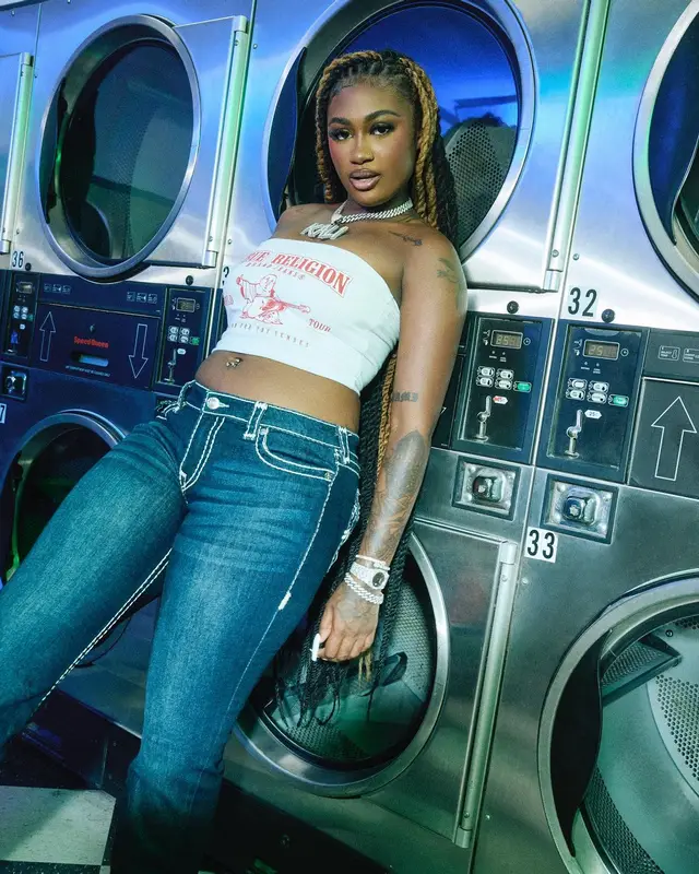kaliii outfit in True Religion and 2 Chainz Merch, 2023