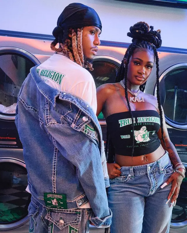 kaliii outfit in True Religion and Diesel, 2023