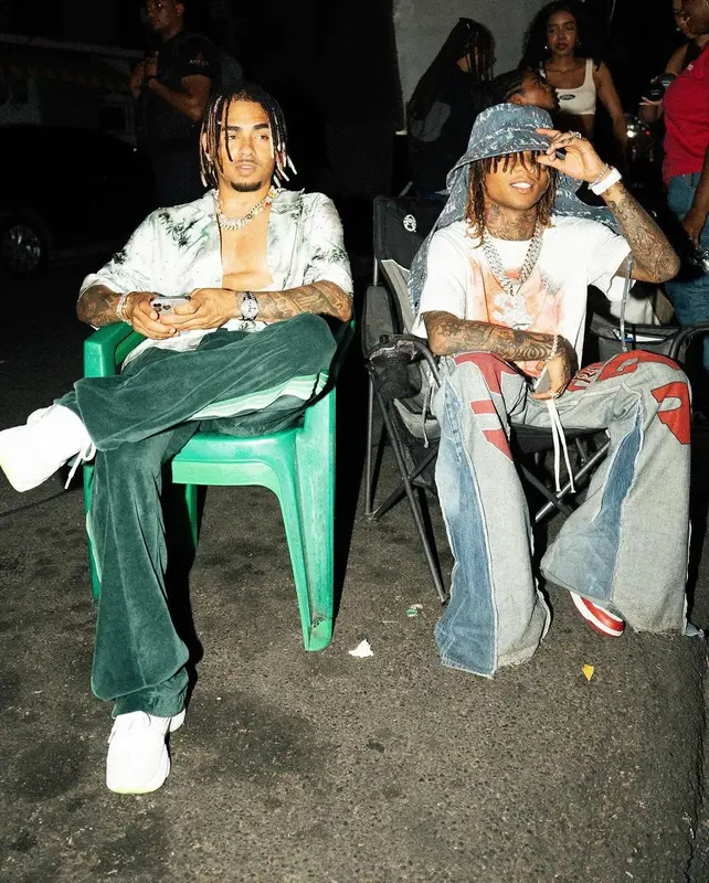 Swae Lee outfit in Rexeizen, Lanvin, and Future Merch, 2024