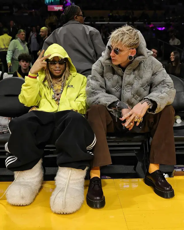 Machine Gun Kelly outfit in Louis Vuitton, 2024