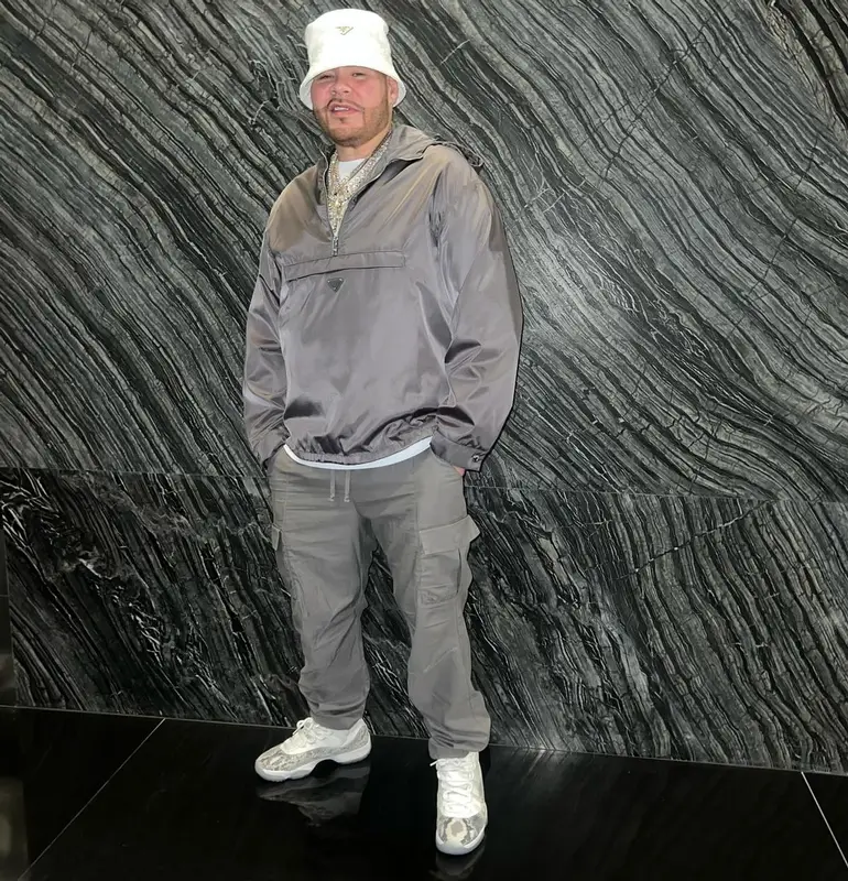 Fat Joe outfit in Jordan and Prada, 2024