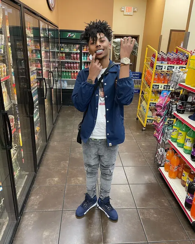 Hopout Shawn outfit in Supreme, Bape, and NBA YoungBoy Merch, 2023