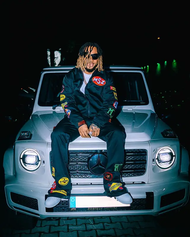 Poco Lee outfit in Monostarz, Nike, and Balenciaga, 2024