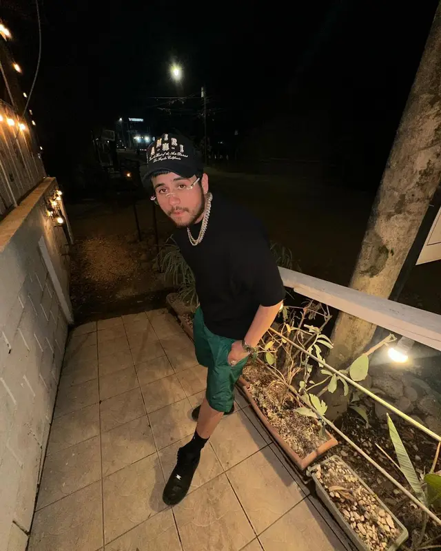 Jesus Ortiz Paz outfit in Louis Vuitton, Amiri, and Nike, 2024