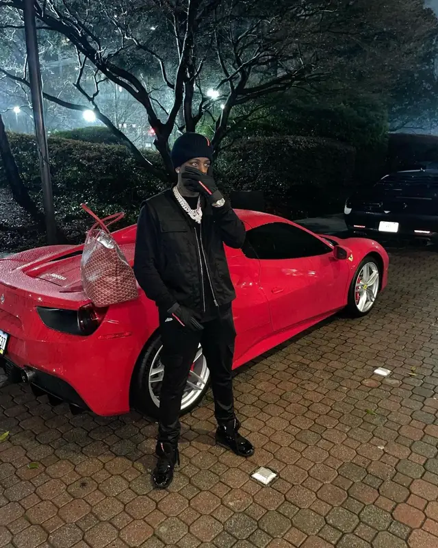 Real Boston Richey outfit in Goyard and Prada, 2024