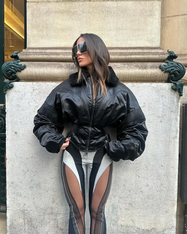 Bianca Andrade outfit in Mugler and Saint Laurent, 2024