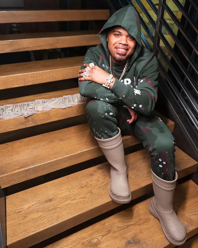 OG 3Three outfit in Amiri, Balenciaga, and Crocs, 2024