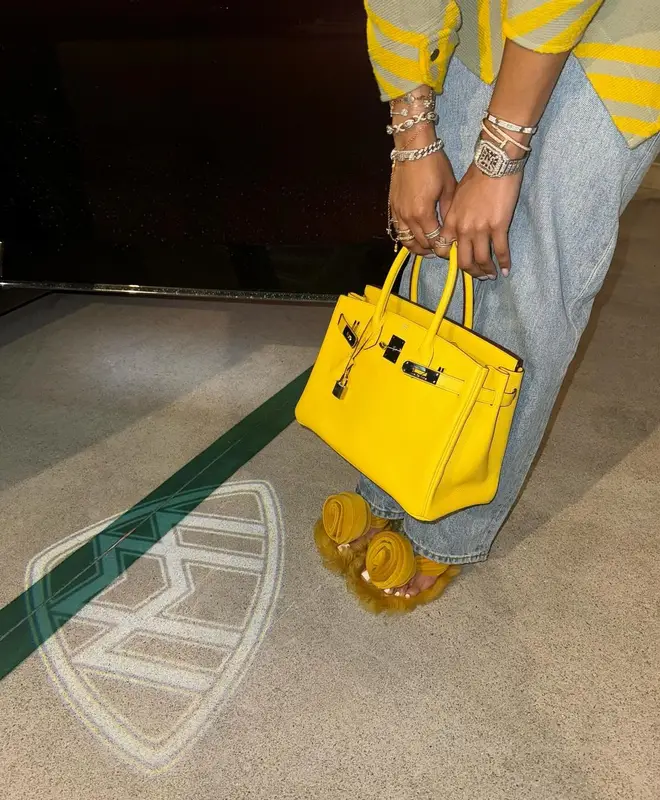 Jilly Anais outfit in Burberry and Hermes, 2024