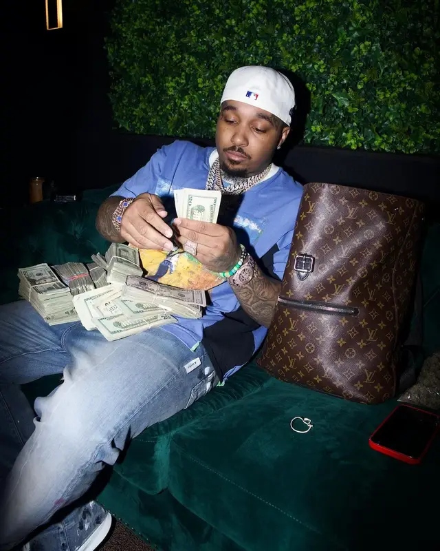 Doe Boy outfit in Amiri, Gucci, and Louis Vuitton, 2024