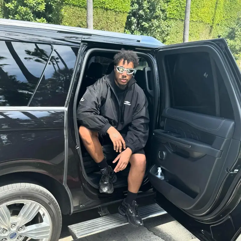 AJ Tracey outfit in Balenciaga, 2024