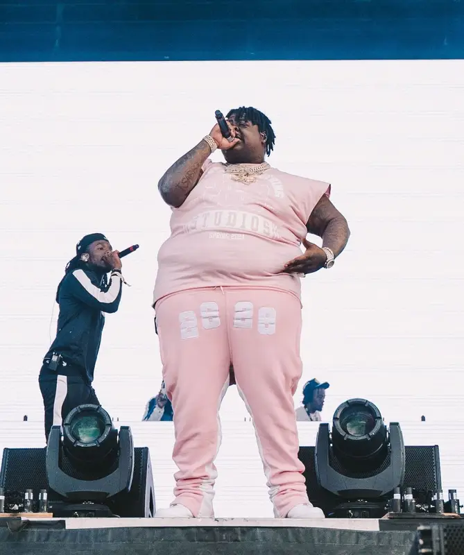 BigXthaPlug outfit in 2828 Studios and Nike, 2024