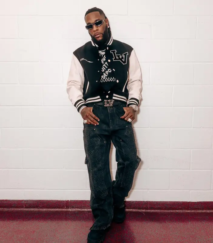 Burna Boy outfit in Louis Vuitton, 2024